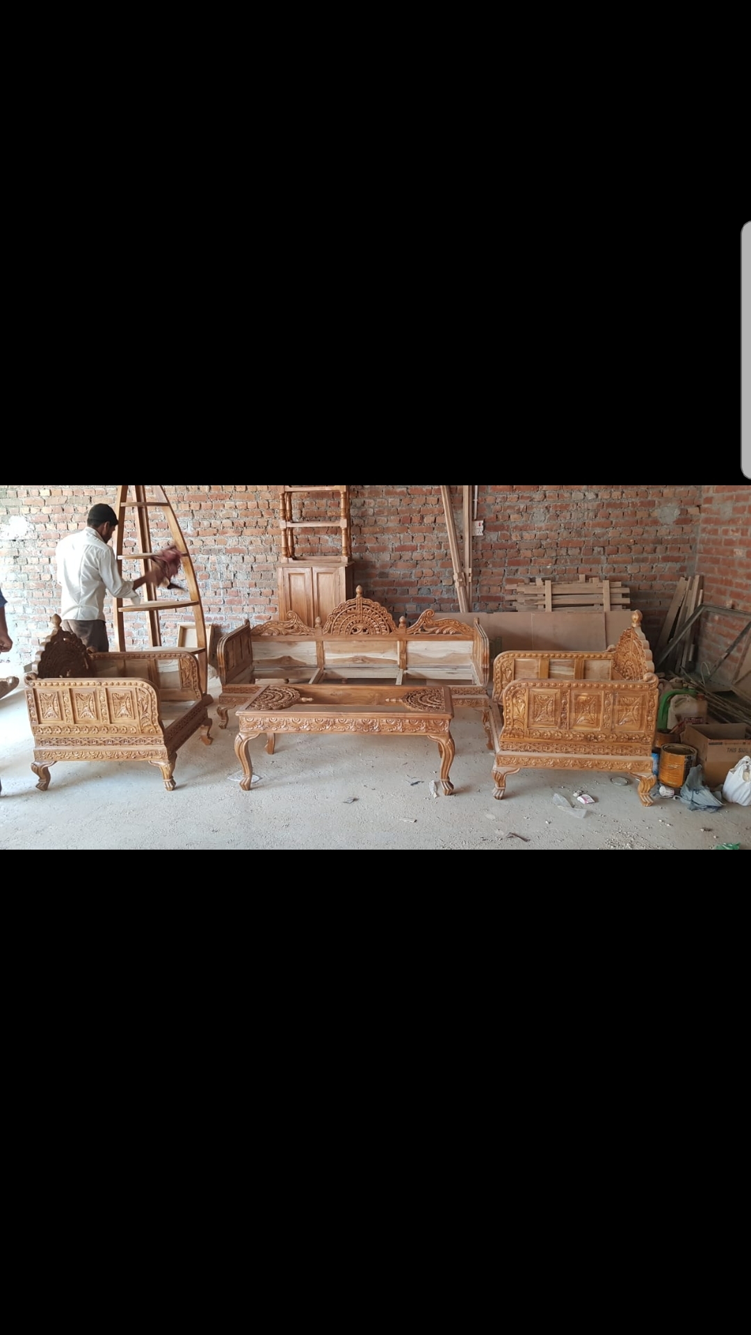 Handmade South Indian Design Sofa Set
