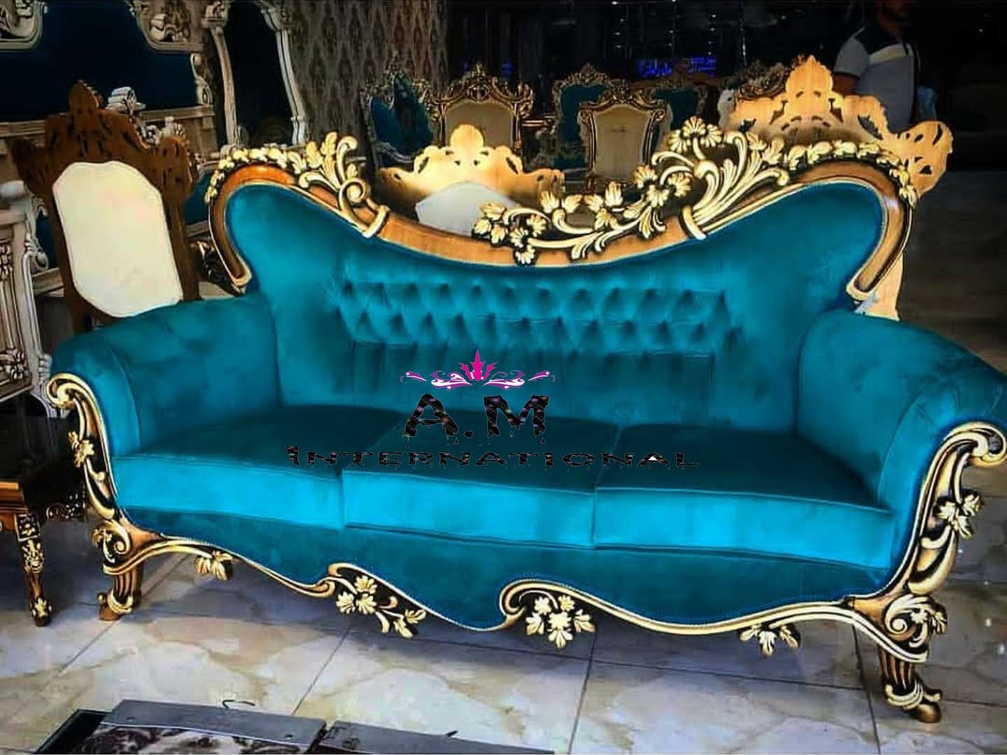 Handmade Designer Wooden Sofa Set