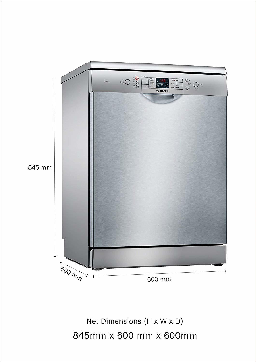 Bosch 12 Place Settings Dishwasher (sms66gi01i, Silver Inox) at