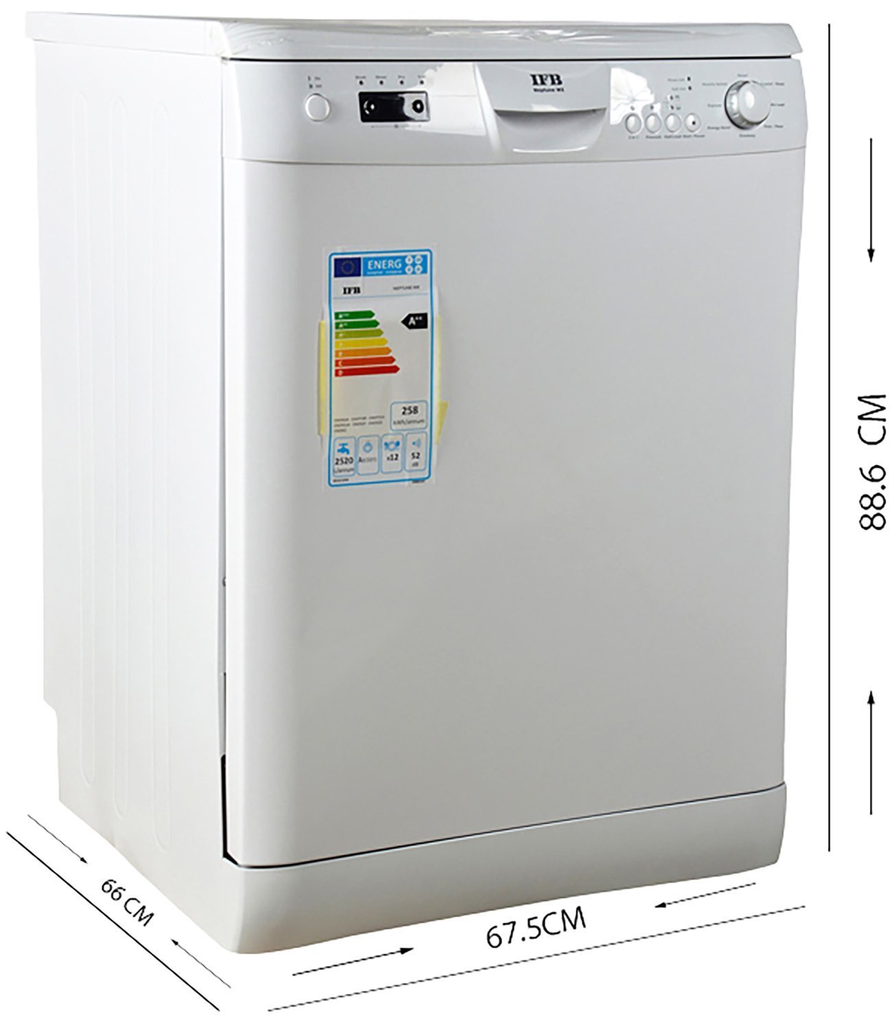 Ifb Free-standing 12 Place Settings Dishwasher (Neptune Wx)