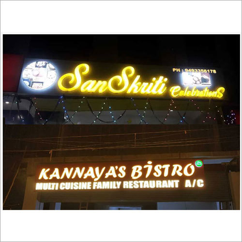 Outdoor Acrylic Led Signage Warranty: 3 Year