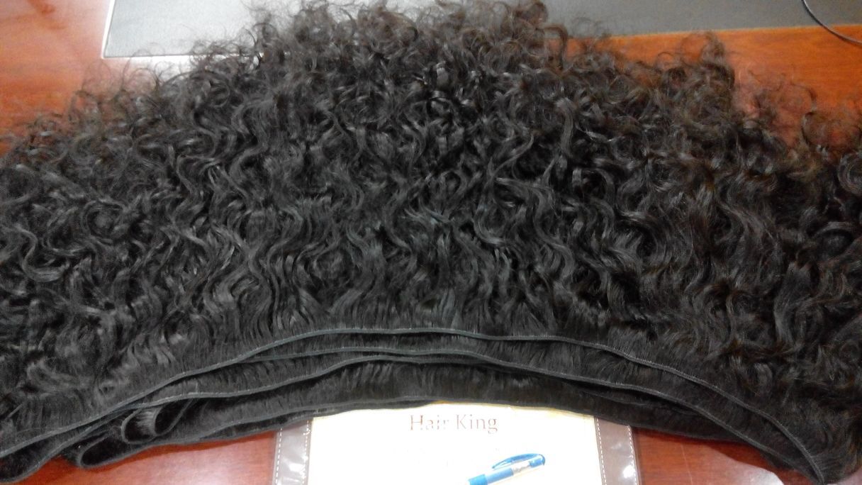 Natural Colour Unprocessed Indian Human Afro Curly Hair