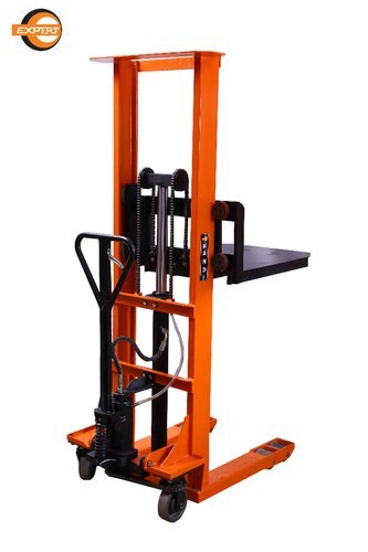 Orange Hydraulic Stacker