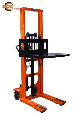 Orange Hydraulic Stacker
