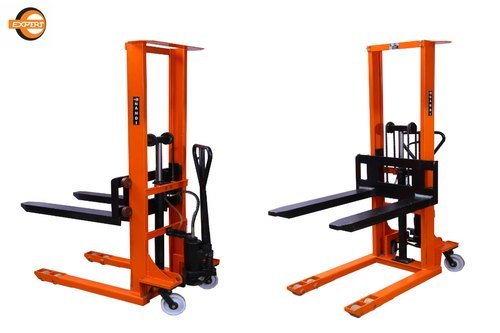 Orange Hydraulic Hand Pallet Stacker