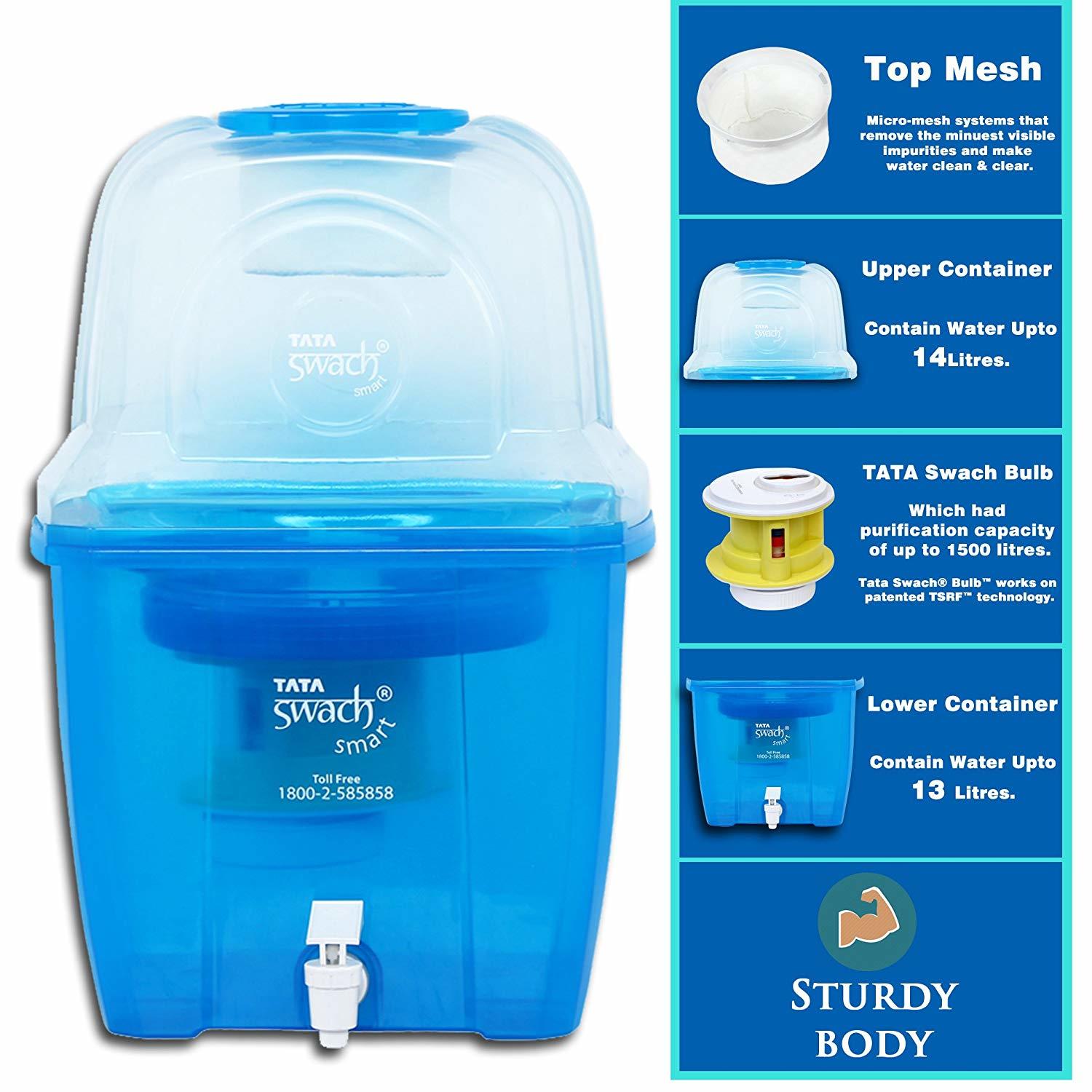 Tata Swach Non Electric Smart 15-litre Gravity Based Water Purifier