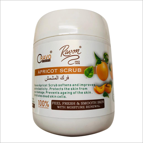 Apricot Scrub - 100g Plastic Jar | Orange Color, Air Tight Packaging, Radiant Glow Formula