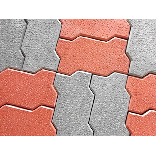 Grey Zigzag Paver Floor Block