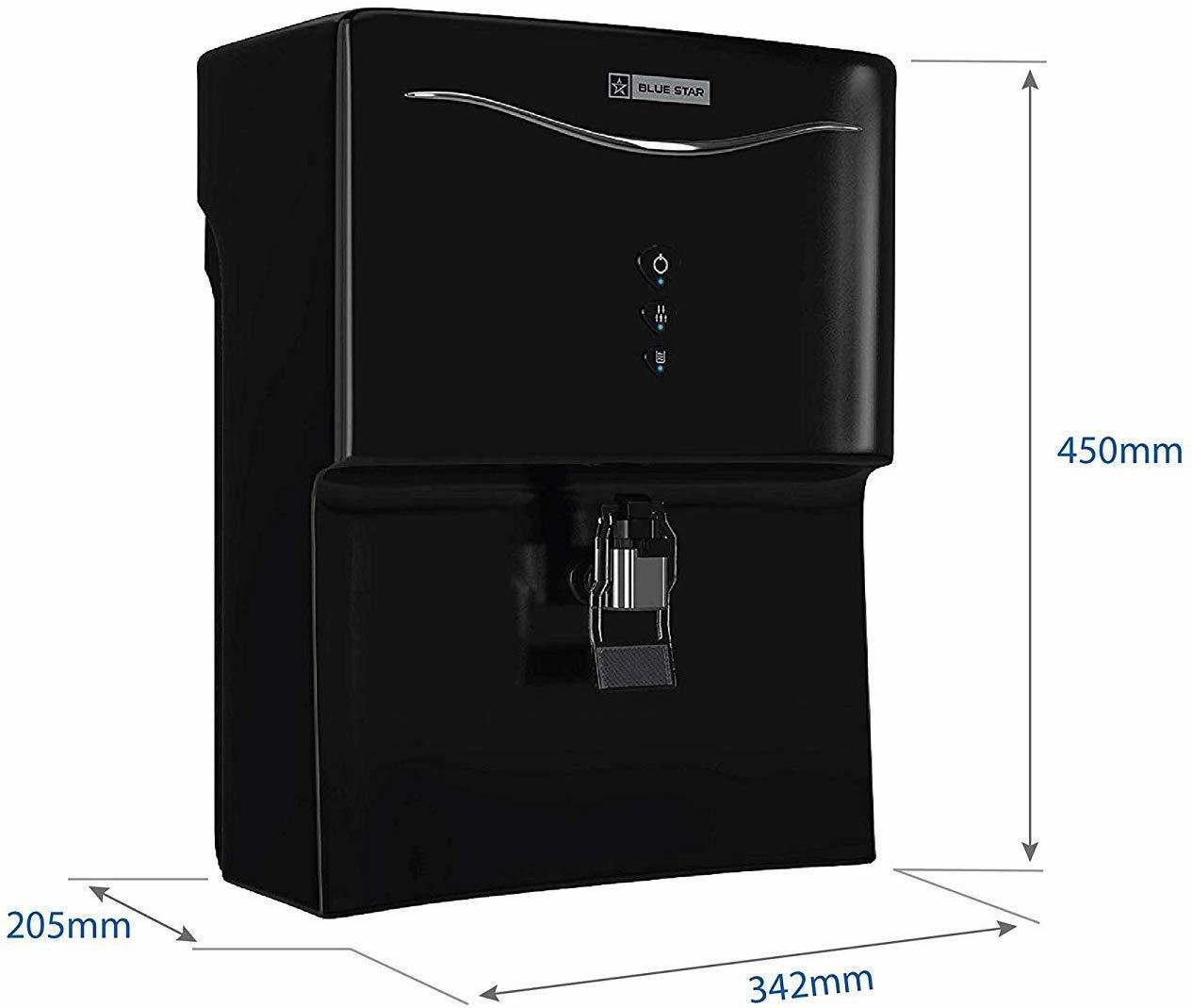 Blue Star Aristo Ro+uv+uf Ar5blam01 7-liter Water Purifier, Black