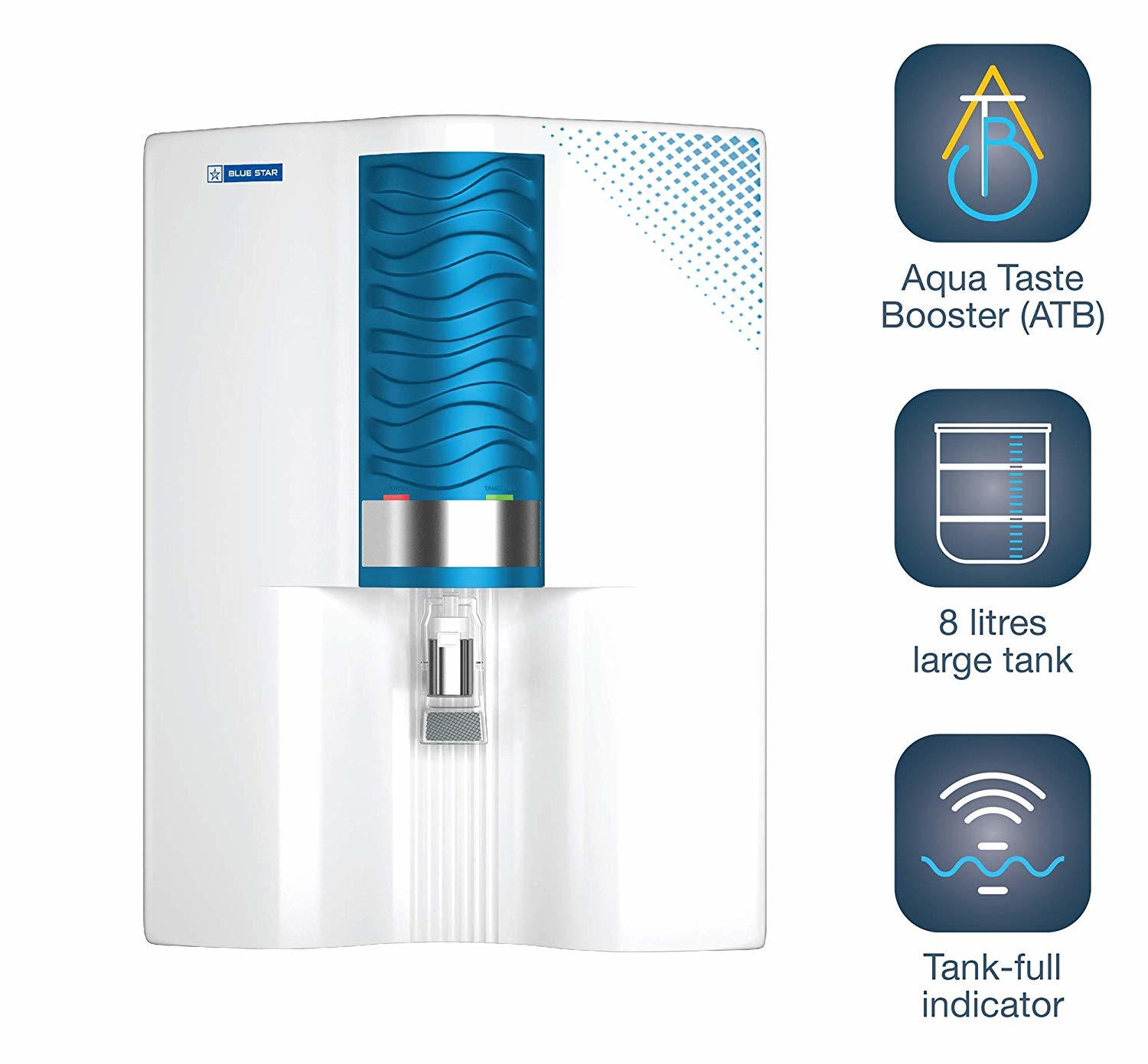 Blue Star Majesto Ma4wbam01 8-litre Ro + Uv Water Purifier
