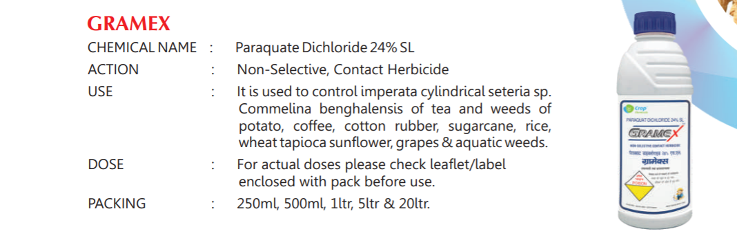Paraquat Dichloride 24% Sl (Gramex)