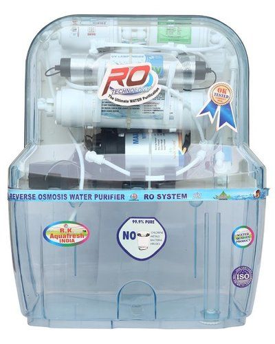 Rk Aqua Fresh India Az-14 स्टेज पारदर्शक स्टोरेज Ro Uv Uf Minerals Ro वाटर प्यूरीफायर एक साल की ऑनसाइट वारंटी के साथ