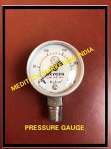 Pressure Gauges - Brass & Aluminium, 50 MM Dial Diameter, 0-16 KG/CM2 & 0-250 KG/CM2 | Ideal for Hospital, Clinic, Nursing Home Applications