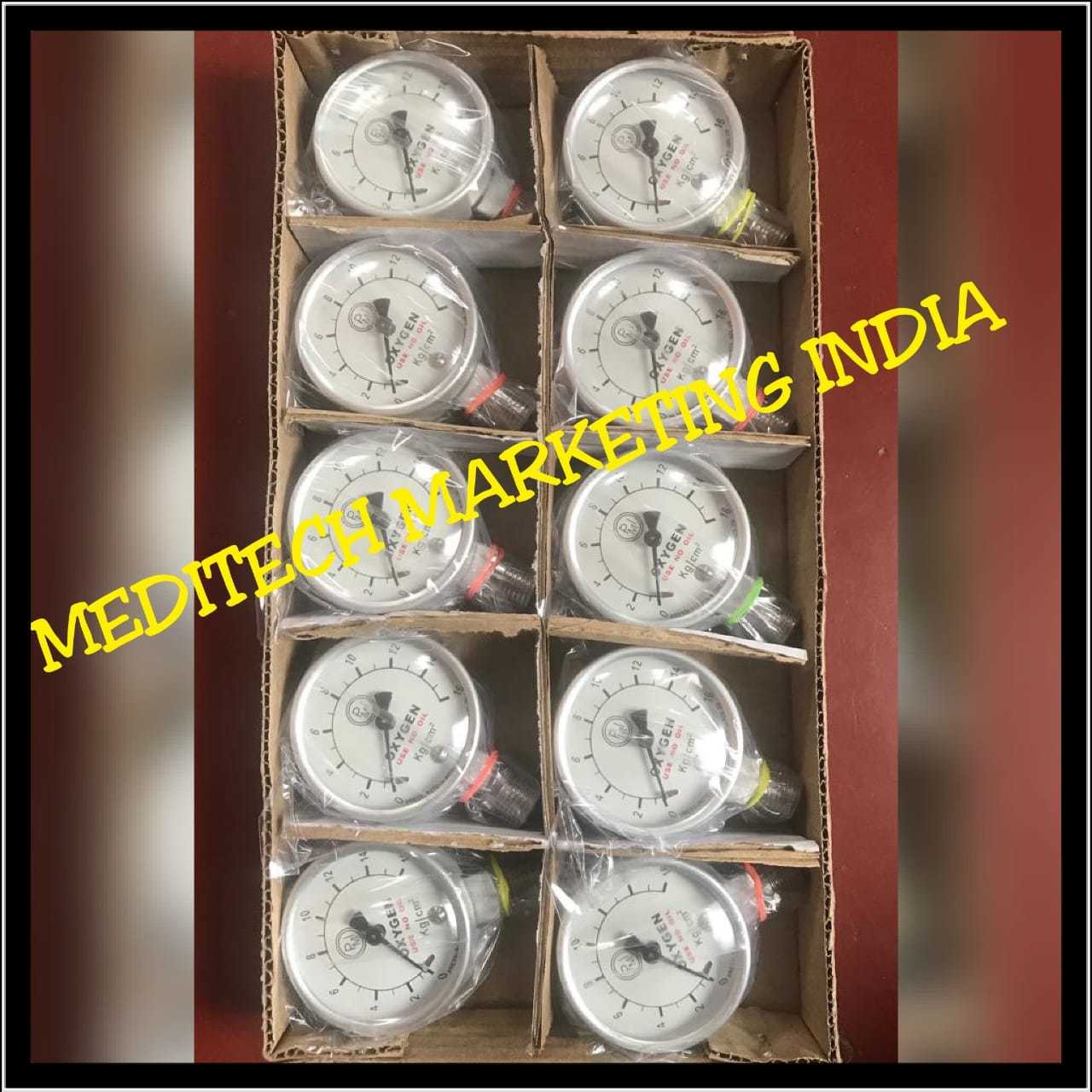 Pressure Gauges - Brass & Aluminium, 50 Mm Dial Diameter, 0-16 Kg/cm2 & 0-250 Kg/cm2 | Ideal For Hospital, Clinic, Nursing Home Applications
