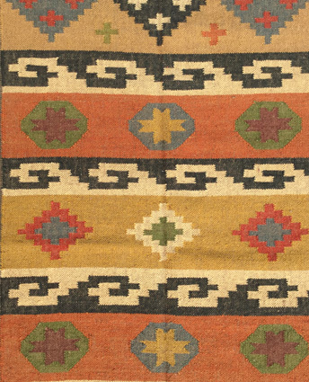 Multi Handwoven Indian Kilim Rug