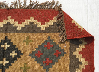 Multi Handwoven Indian Kilim Rug