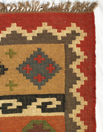 Multi Handwoven Indian Kilim Rug
