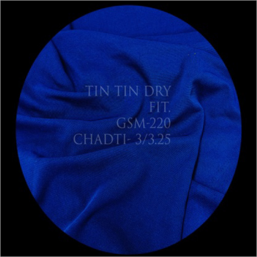 Polyester Dry Fit Lycra Fabric - 220 Gsm, 60 Inch Width, Make To Order Color | Light In Weight, Washable, Quick Dry, Stretchable, Exceptionally Soft