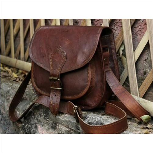 Brown And Also Availble In Different Colour Designer Leather Side Bag