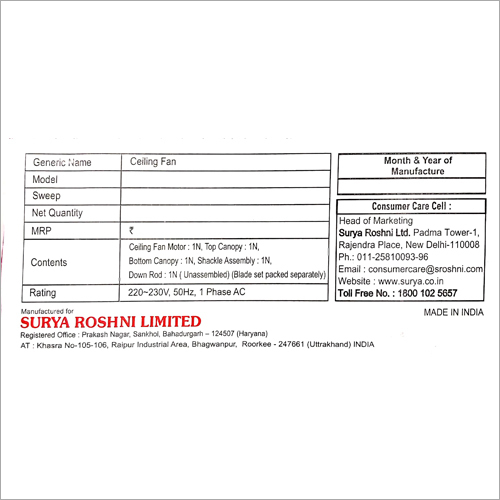 Company Label - Paper Material,  White Color | Premium Quality Labels for Versatile Use