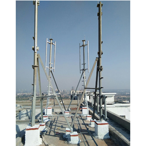 Telecom Pole - Steel Construction, Silver Finish | Ideal For Plants, Warehouses, Workshops