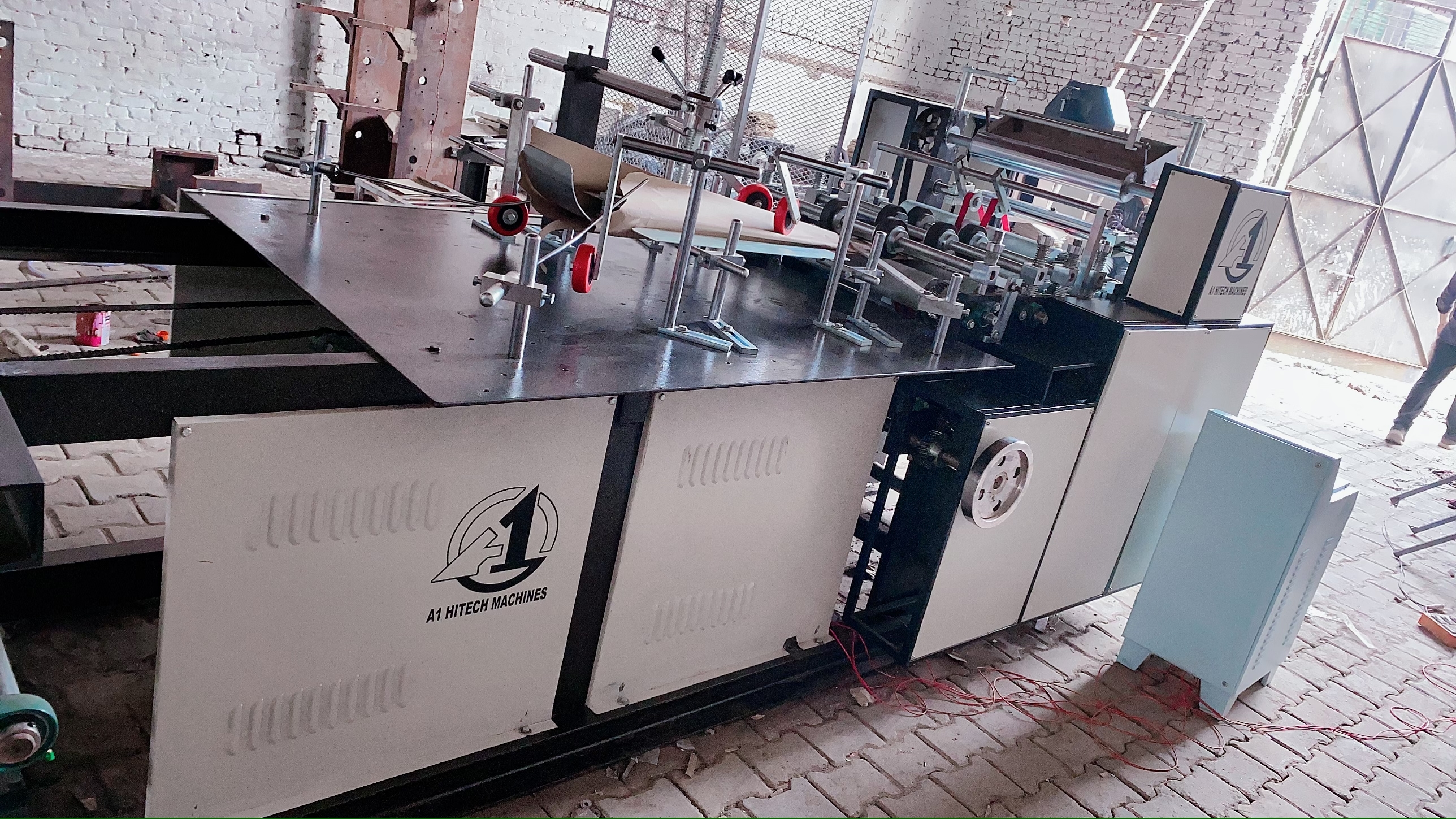 3 Hp Paper Bag Machine - Mild Steel, 16.40x5.57 Ft, 240-440 Volt | Long Life, Easy Maintenance, 1000 Kg/day Capacity, 1 Year Warranty