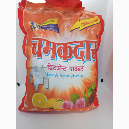 Chamakdar Detergent Powder - 1 kg Plastic Bag | Orange Floral Fragrance, Powerful Cleaning Agent