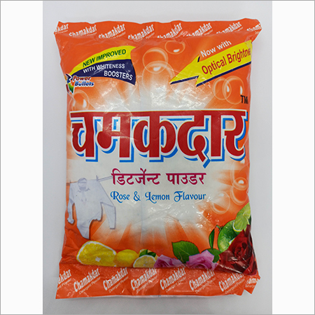 Chamakdar Detergent Powder - 1 kg Orange Floral Fragrance | Enzymes, Surfactants, Builders