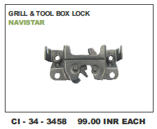 Grill and Tool Box Lock Navistar - 4 Wheeler Compatibility | Warranty Included, Durable Design for Enhanced Vehicle Security