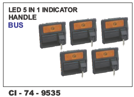 LED 5 in 1 Indicator Handle Bus - Durable High-Quality Material, Designed for 4 Wheeler Vehicles | Warranty Included, Versatile Functionality