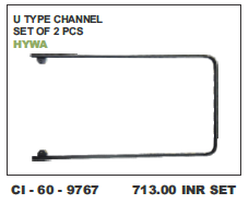 U Type Channel Set Of 2 Pcs Hywa (Cinew) Vehicle Type: 4 Wheeler