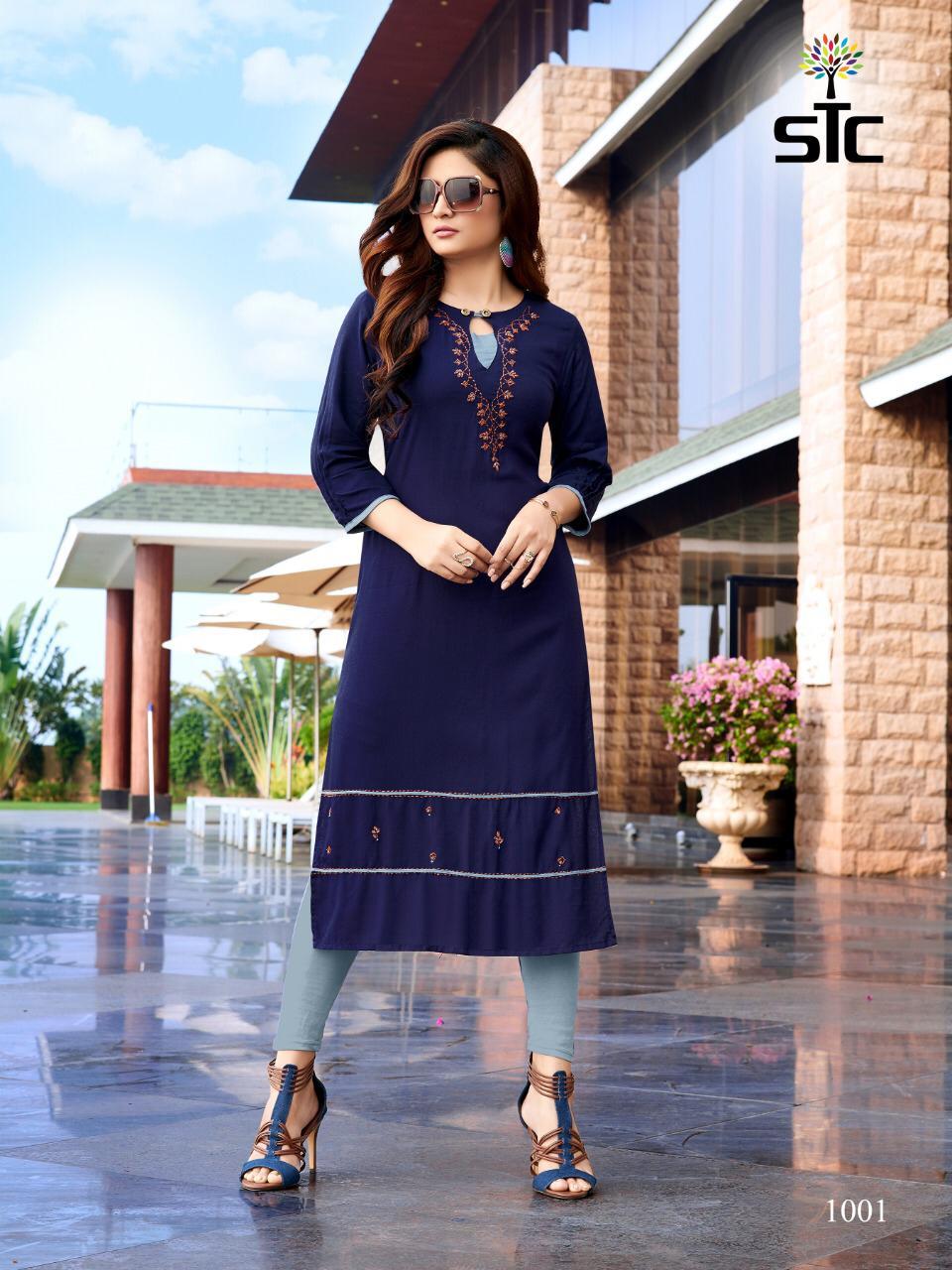 Rayon Handwork Kurti - Rayon 14kg, Sizes M(38)-xxxl(46), 3-4th Sleeve | Cool Dry, Quick Dry, Casual Daily Wear, Customized Logo
