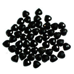 Landscaping Garden Decor Black Polished Agate Pebbles Stone Solid Surface