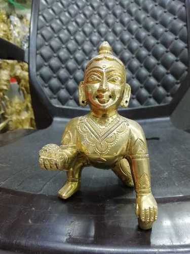 Golden Bal Krishna Statue