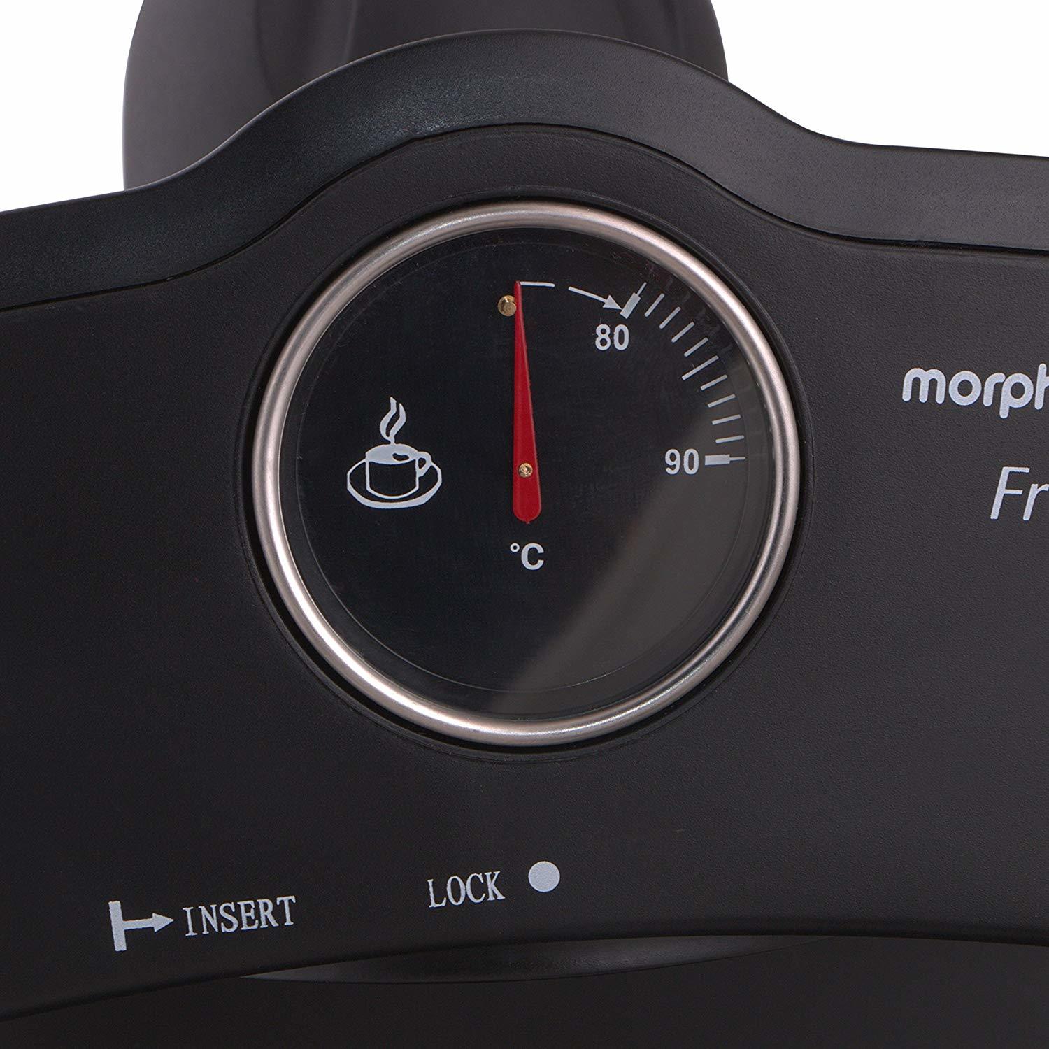Morphy Richards Fresco 800-watt 4-cups Espresso Coffee Maker (Black)