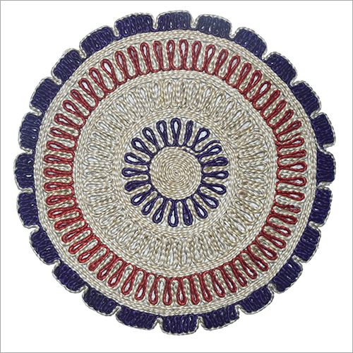 Availabe In Different Color Handmade Round Table Mat
