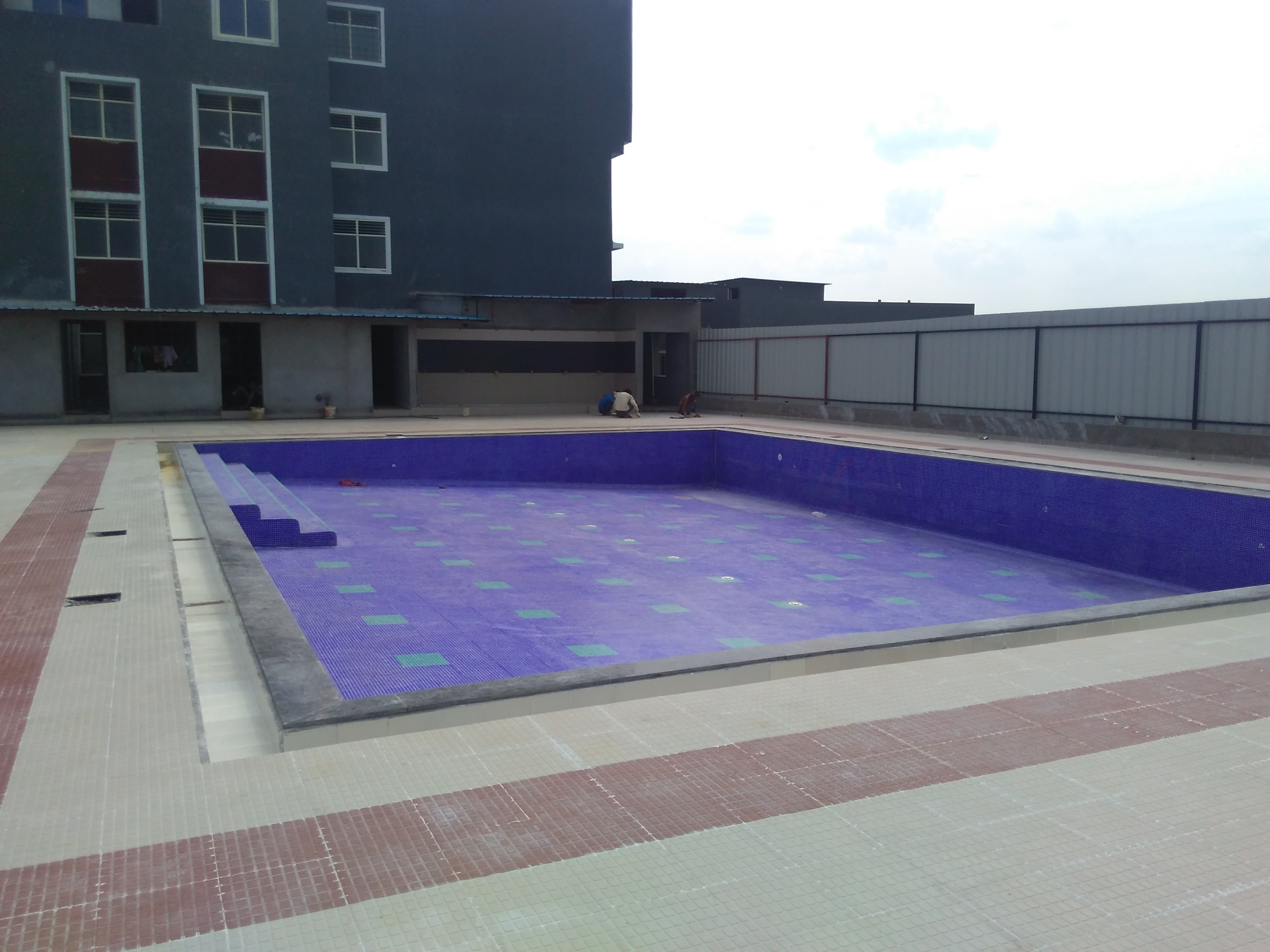 Indoor Swimming Pool - Concrete/tile Construction, Variable Dimensions , Purple Finish, Sand/cartridge Filtration, Heater/chiller Temperature Control