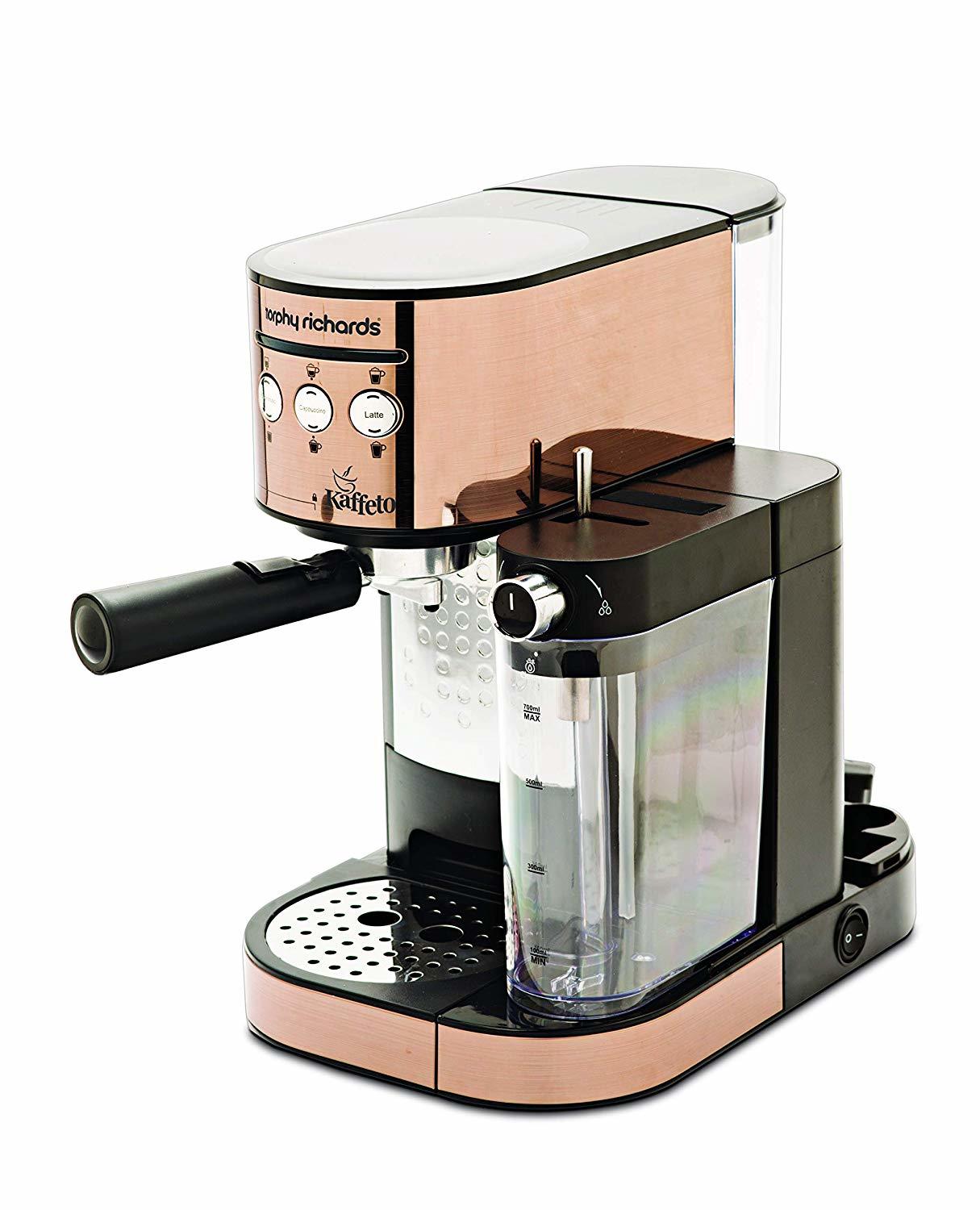 Morphy Richards Kaffeto 1350 W Milk Frother And Coffee Maker