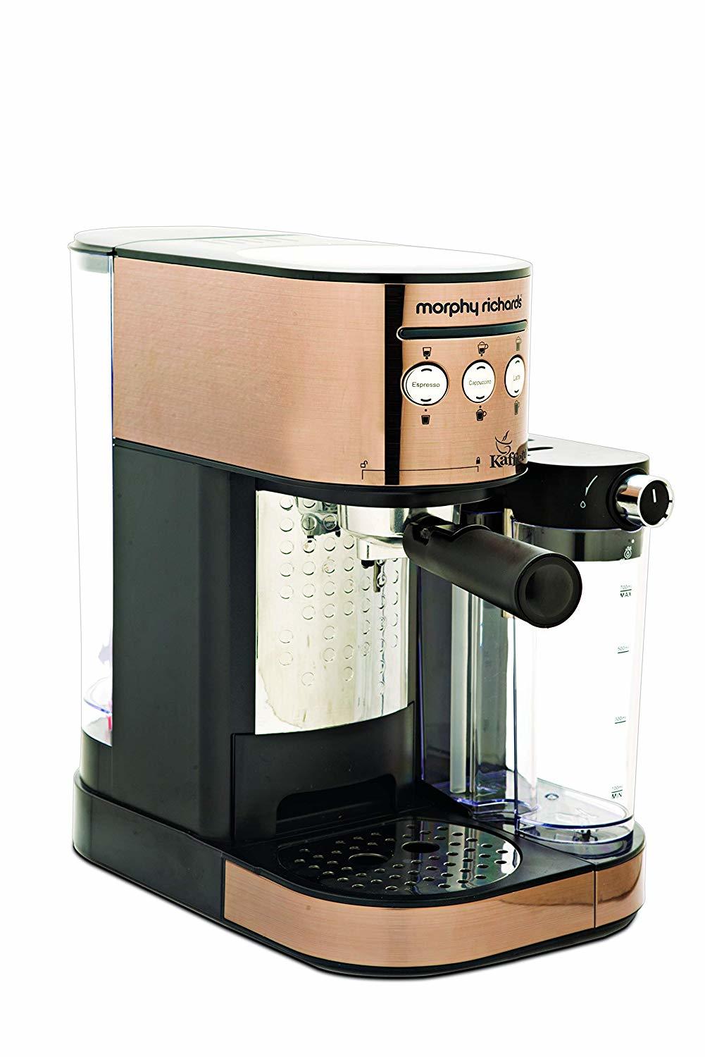 Morphy Richards Kaffeto 1350 W Milk Frother And Coffee Maker
