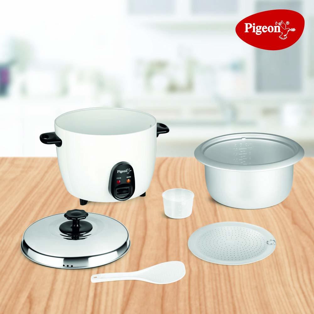 Pigeon By Stovekraft Joy Rice Cooker 1.8l (White)