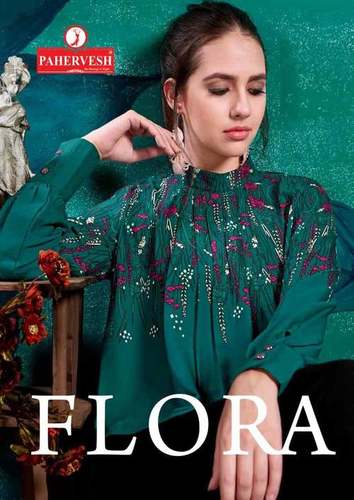 ड्राई क्लीनिंग बबल मॉस और जॉर्जेट वेस्टर टॉप्स