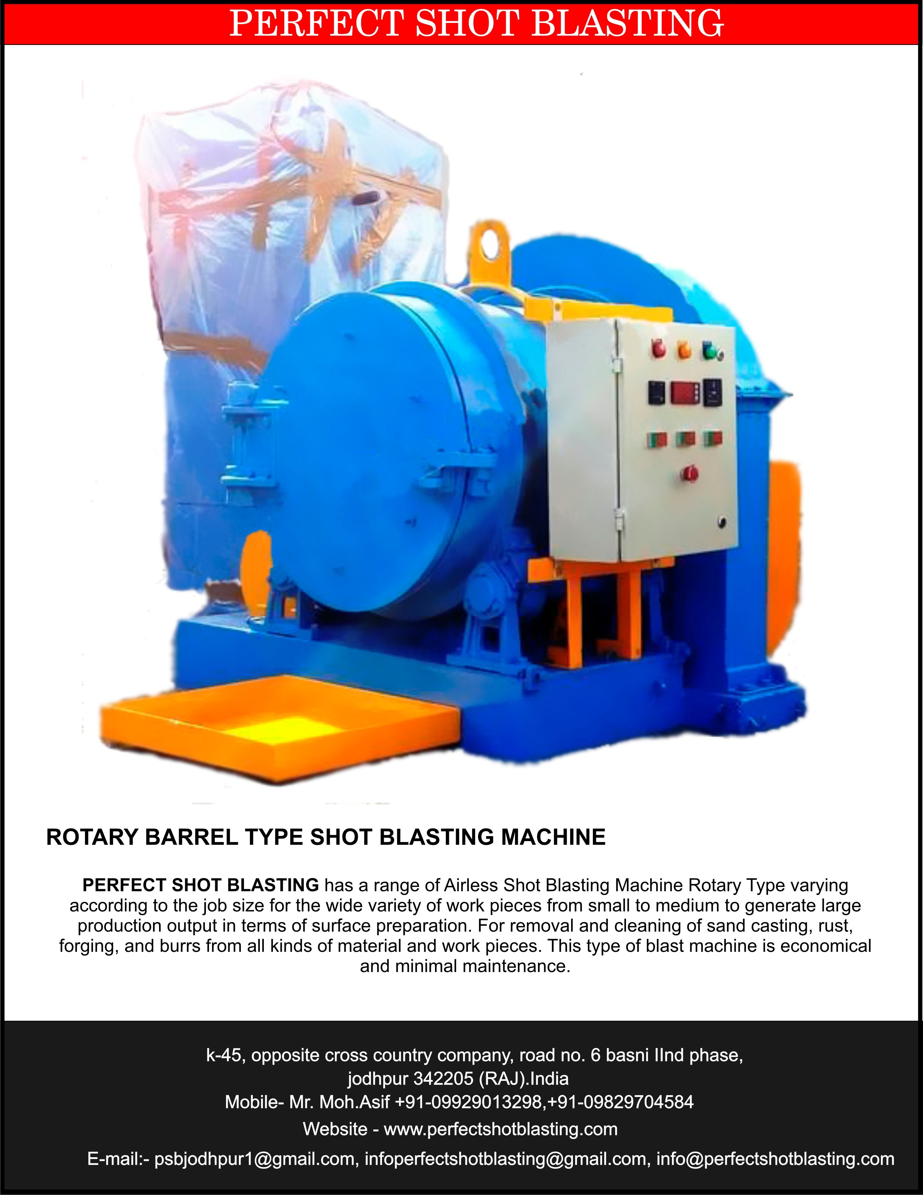 Rotary Barrel Shot Blasting Machine