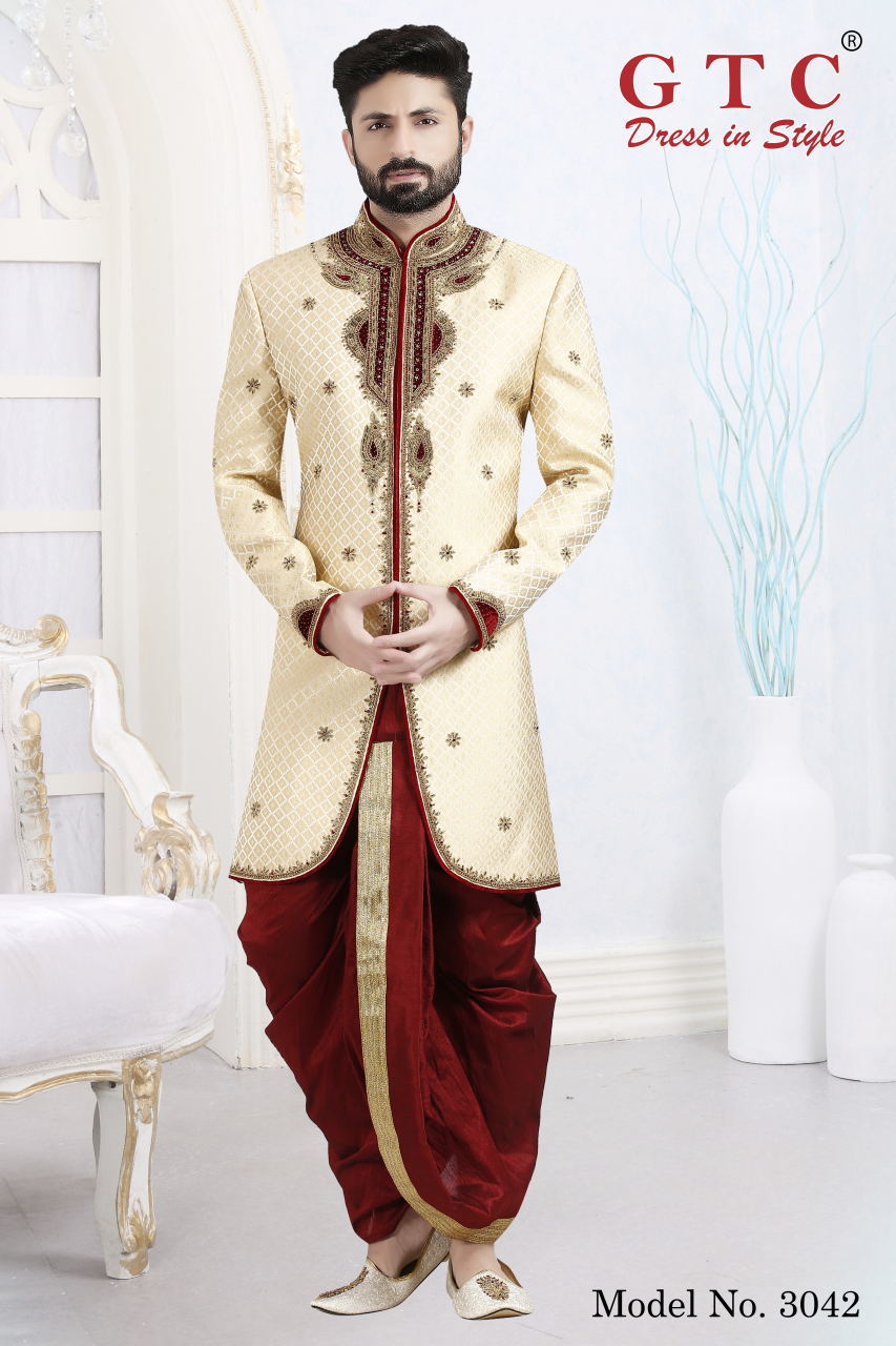 3042 Designer Sherwani Age Group: 16-50