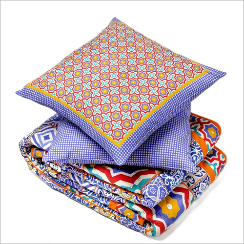 कपास रजाई और कुशन कवर सेट