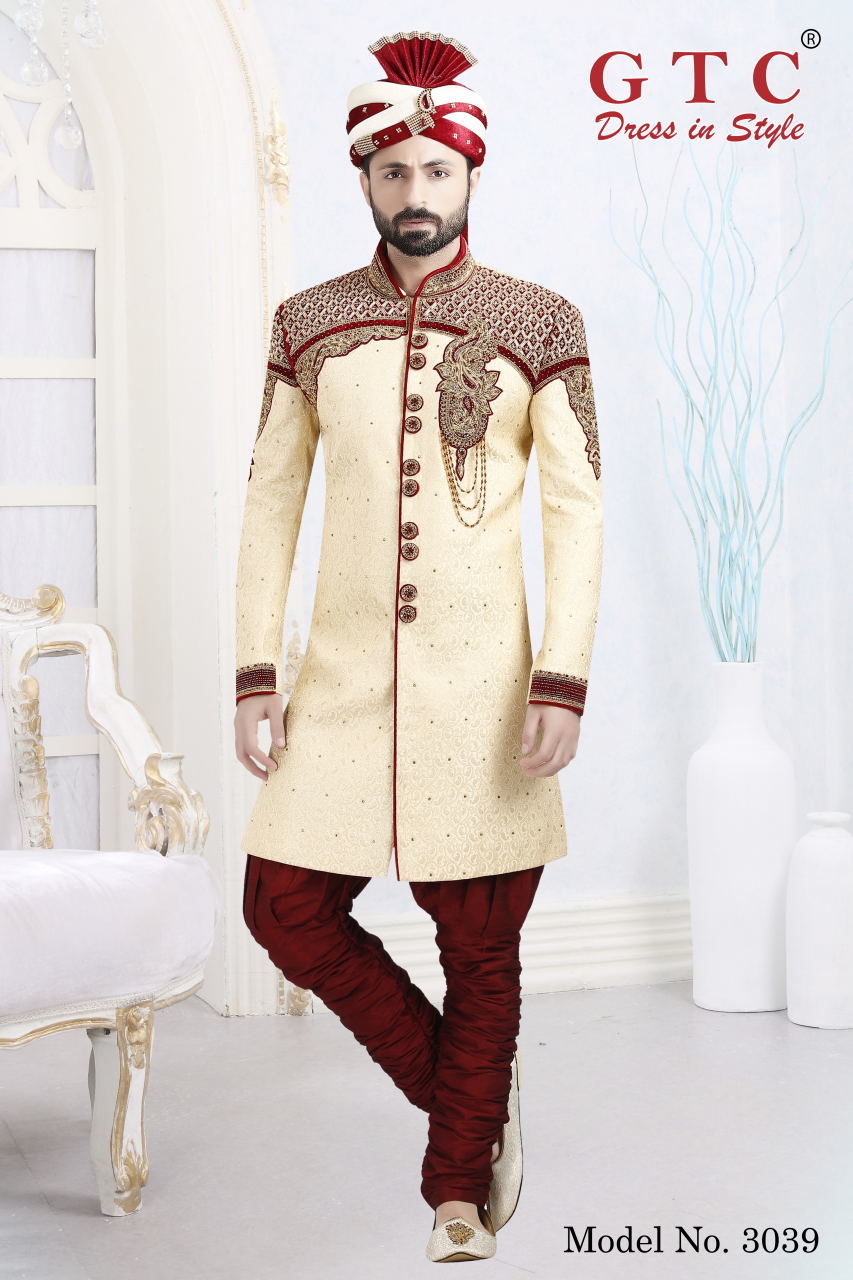 3039 Designer Sherwani Age Group: 16-50