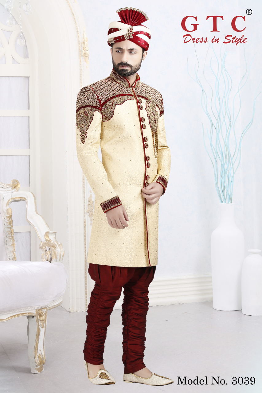 3039 Designer Sherwani Age Group: 16-50