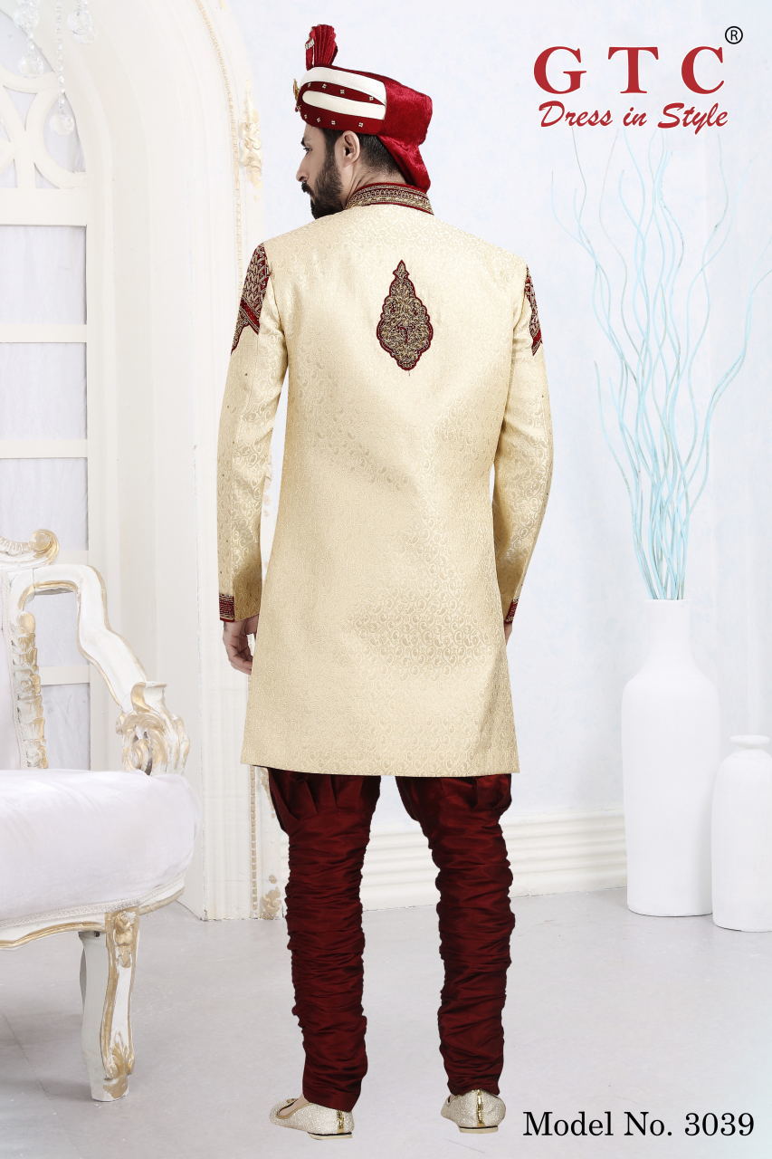 3039 Designer Sherwani Age Group: 16-50