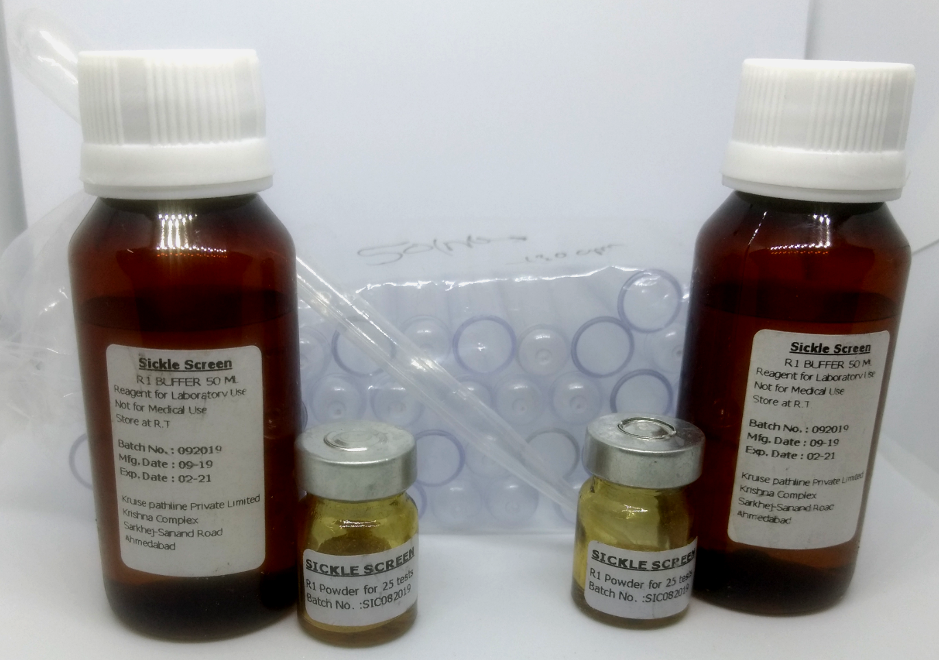 Sickle Screen Cell Solubility Test Kit - Diagnostic Kit For 50 Tests | Condition: New, Wall Mounted: No