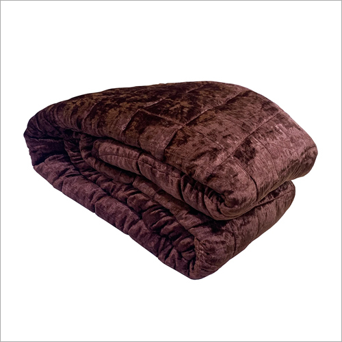 Brown And Also Available In Different Color Washable Weighted Blanket