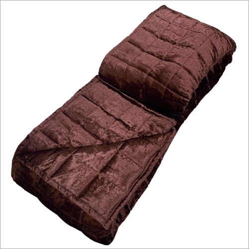 Brown And Also Available In Different Color Washable Weighted Blanket